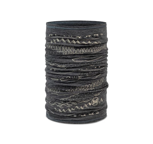 Chusta wielofunkcyjna Buff Lightweight Prints Merino Wool - eirik grey