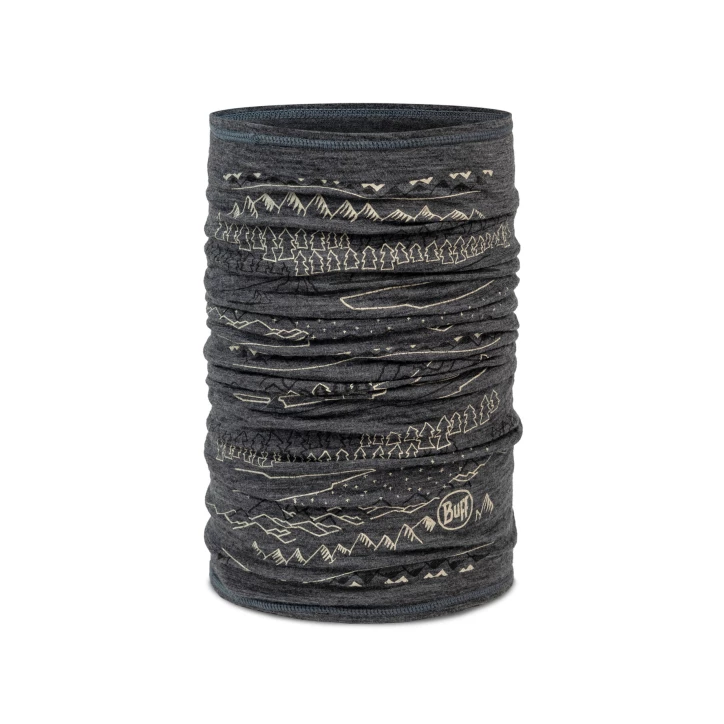 Chusta wielofunkcyjna Buff Lightweight Prints Merino Wool - eirik grey