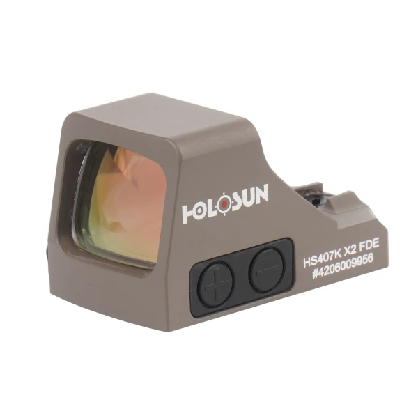 Kolimator Holosun HS407K X2 FDE Open Reflex SubCompact Pistol Sight Kolimator Holosun HS407K X2 FDE Open Reflex SubCompact Pistol Sight