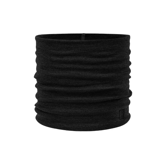Komin Buff Heavyweight Merino Wool - solid black