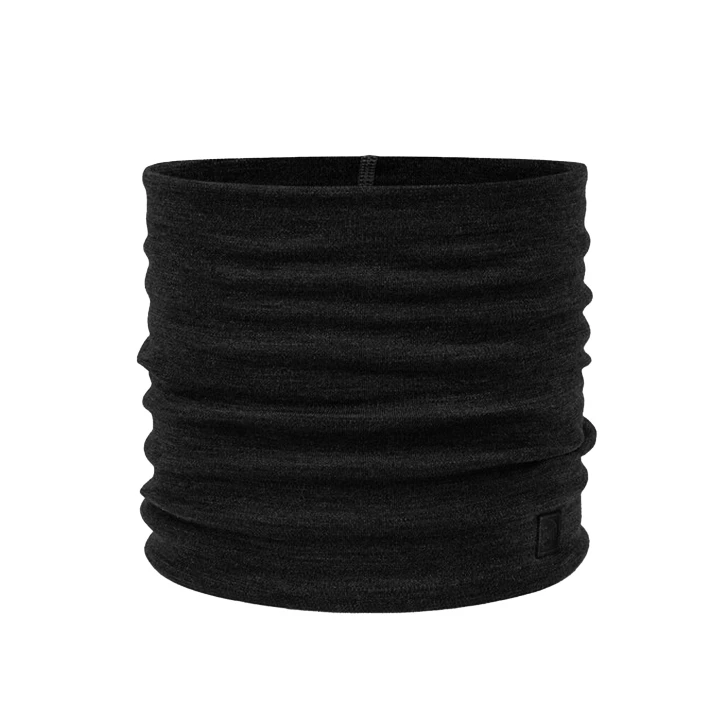 Komin Buff Heavyweight Merino Wool - solid black