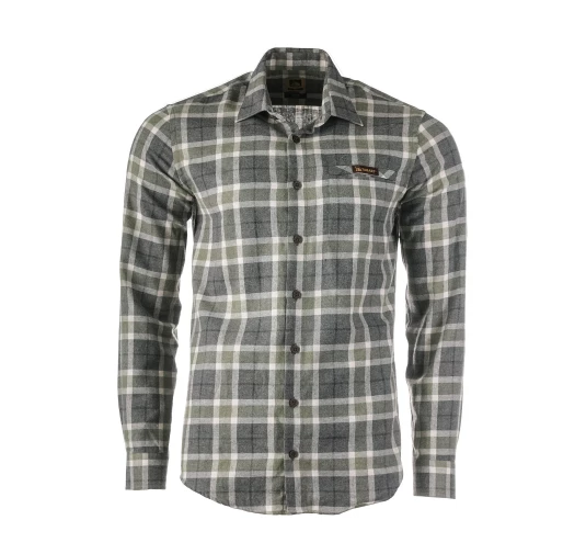 Koszula męska Tagart Moss slim, flanelowa, w zieloną kratę XL