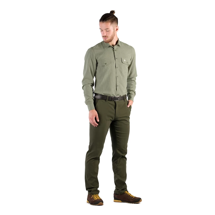Koszula męska Tagart Sahara slim zielona XL
