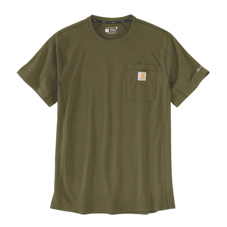 Koszulka Carhartt Force MW - dark bronzed green L