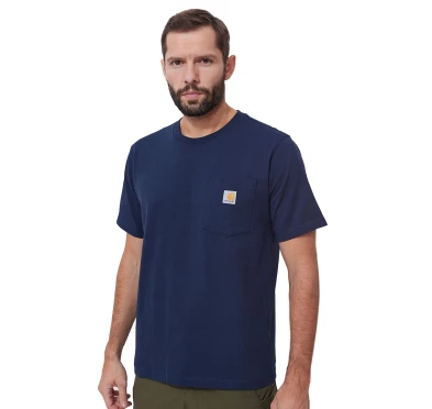 Koszulka Carhartt K87 Pocket - navy S