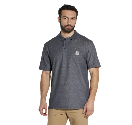 Koszulka Carhartt Polo MW Pocket - c. heather M