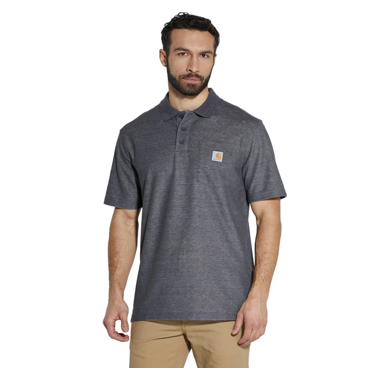 Koszulka Carhartt Polo MW Pocket - c. heather L