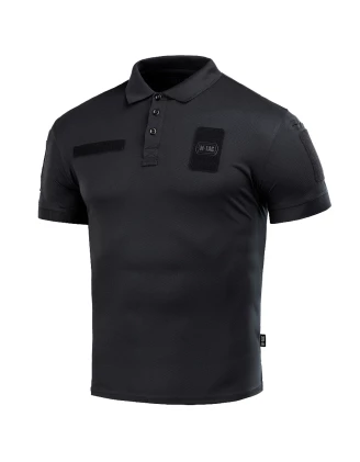 Koszulka polo męska M-Tac Elite Tactical Coolmax czarna M