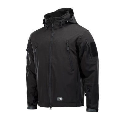 Kurtka M-Tac Soft Shell z podpinką czarna 2XL