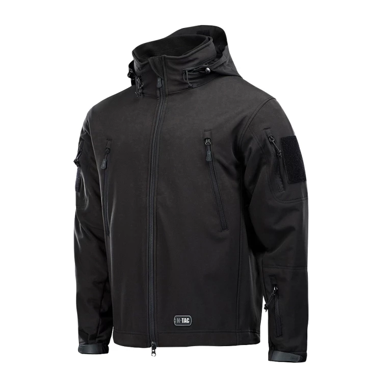 Kurtka M-Tac Soft Shell z podpinką czarna 2XL