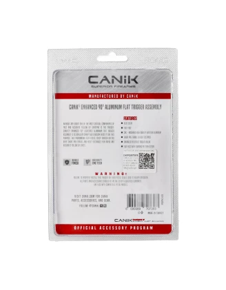 Aluminiowy spust Canik Advanced 90 stopni sky blue MMAC-638