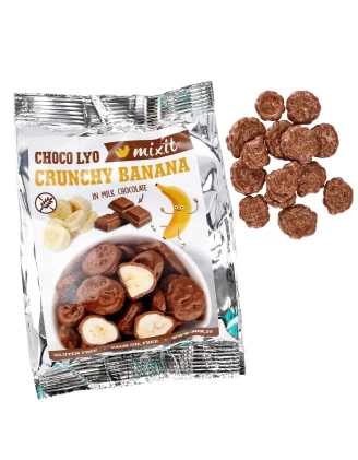 Chrupiące banany w czekoladzie Mixit do kieszeni 70 g