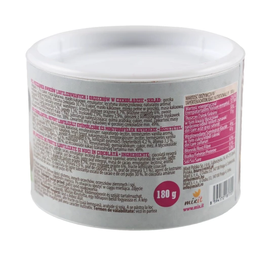 Chrupiące owoce i orzechy w czekoladzie Mixit Choco Lyo 180 g