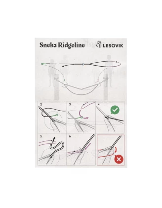 Cięciwa hamakowa Lesovik Sneka black