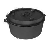 Kociołek wiszący z patelnią żeliwny 9 l