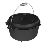 Kociołek wiszący z patelnią żeliwny 9 l