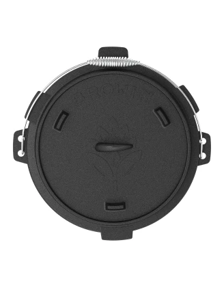 Kociołek wiszący z patelnią żeliwny 9 l