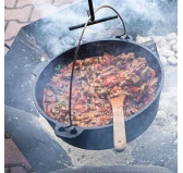 Kociołek wiszący z patelnią żeliwny 9 l