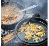 Kociołek wiszący z patelnią żeliwny 9 l