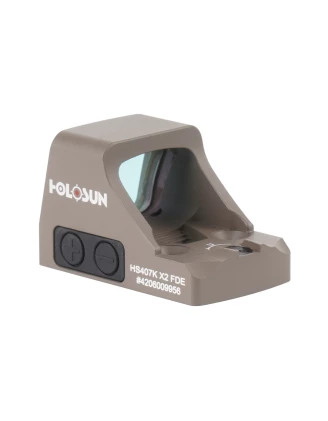 Kolimator Holosun HS407K X2 FDE Open Reflex SubCompact Pistol Sight