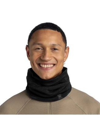 Komin Buff Heavyweight Merino Wool - solid black