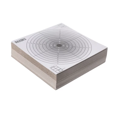 Komplet 100 x tarcza strzelecka RGun 14x14 czarny środek