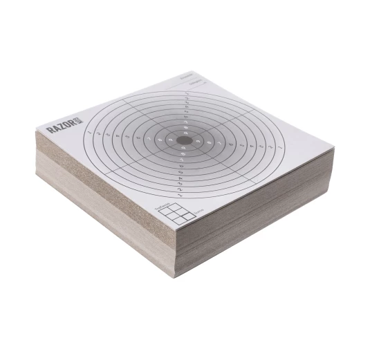 Komplet 100 x tarcza strzelecka RGun 14x14 czarny środek