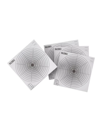 Komplet 100 x tarcza strzelecka RGun 14x14 czarny środek