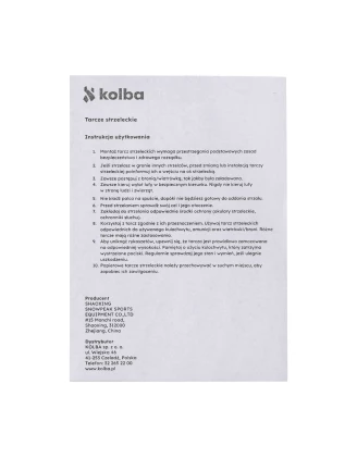 Komplet 100 x tarcza strzelecka RGun 14x14 czarny środek