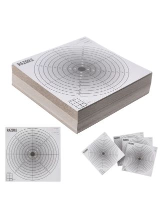 Komplet 100 x tarcza strzelecka RGun 14x14 czarny środek