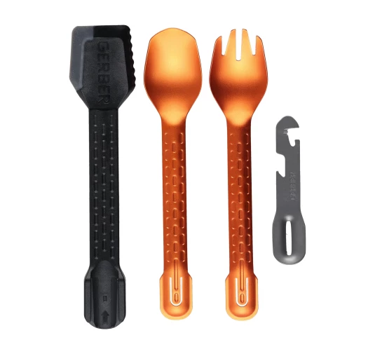 Zestaw sztućców turystycznych Gerber ComplEAT, pomarańczowy