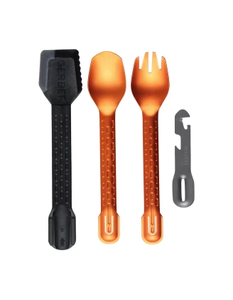 Zestaw sztućców turystycznych Gerber ComplEAT, pomarańczowy