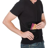 Portfel antykradzieżowy na biodro Pacsafe Coversafe V100 czarny