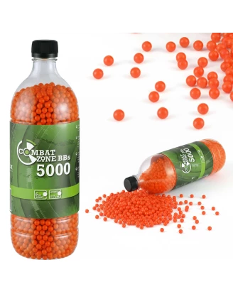 Kulki BB do ASG Combat Zone Basic 0,12 g 6 mm 5000 szt. czerwone - Najlepsze standardowe kule do ASG z Polski