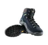 Buty męskie LOWA Renegade GTX Mid ciemnoniebieski/limonkowy, rozmiar 42