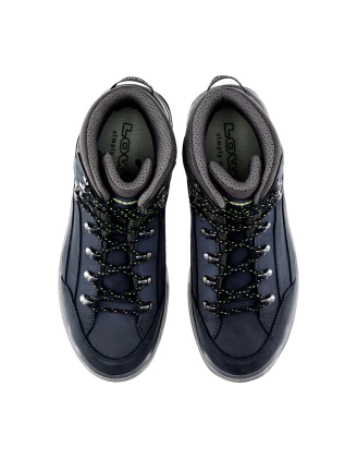 Buty męskie LOWA Renegade GTX Mid ciemnoniebieski/limonkowy 42 - imag24.pl