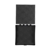 Pudełko transportowe Megaline 11x11x3,5 cm, czarno-przezroczyste, z gąbką „szczęki rekina”