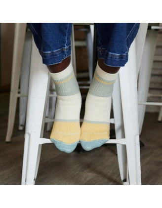 Darn Tough Home Base Shorty Pear - Damskie Skarpety Casual z Wełny Merino