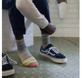 Skarpety męskie Darn Tough Home Base Rye – casual, wełna Merino, rozmiar 46-49.5