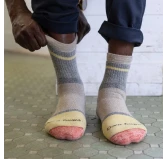 Skarpety męskie Darn Tough Home Base Rye – casual, wełna Merino, rozmiar 46-49.5