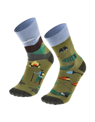 Skarpety Comodo Camp SM1 43-46 zielone męskie - imag24.pl