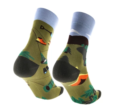 Skarpety Comodo Camp SM1 43-46 zielone męskie