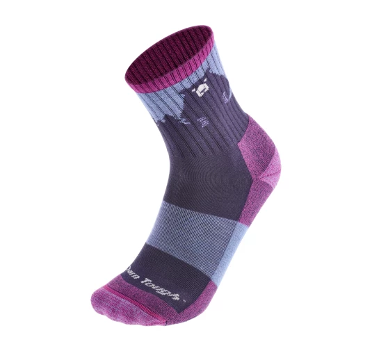 Skarpety trekkingowe damskie Darn Tough Bear Town Purple - Merino, dożywotnia gwarancja | imag24.pl