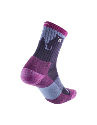 Skarpety trekkingowe damskie Darn Tough Bear Town Purple - Merino, dożywotnia gwarancja | imag24.pl