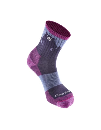 Skarpety trekkingowe damskie Darn Tough Bear Town Purple - Merino, dożywotnia gwarancja | imag24.pl
