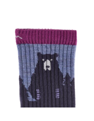 Skarpety trekkingowe damskie Darn Tough Bear Town Purple - Merino, dożywotnia gwarancja | imag24.pl