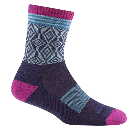 Darn Tough Sobo Micro Crew Blackberry - Skarpety Trekkingowe Damskie