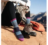 Darn Tough Sobo Micro Crew Blackberry - Skarpety Trekkingowe Damskie 35-37.5