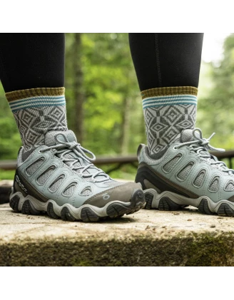 Darn Tough Sobo Micro Crew Damskie Skarpety Trekkingowe Szare