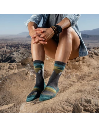 Darn Tough Sunset Ledge Micro Crew Lightweight – Damskie Skarpety Trekkingowe Merino Taupe 38-40.5